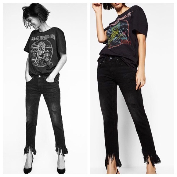 Zara Denim - Zara Black Boyfriend Jeans Zara Denim - Zara Black Boyfriend Jeans